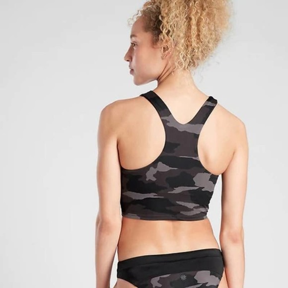 Athleta D-DD Freestyle Camo Longline Bikini Top size XXS - Picture 2 of 3